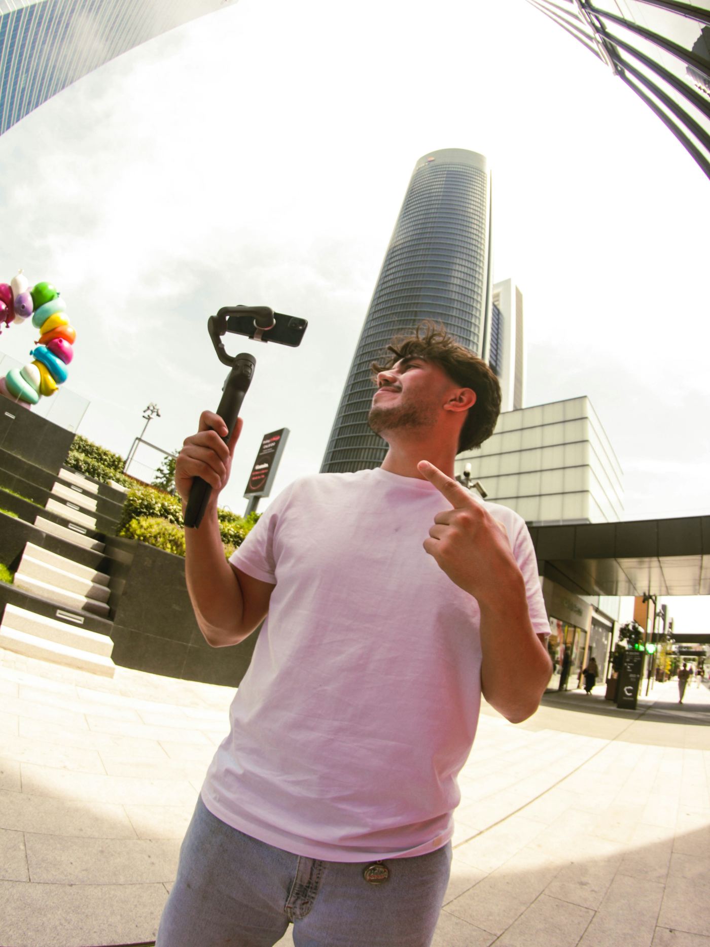 Creator filming sponsored content
